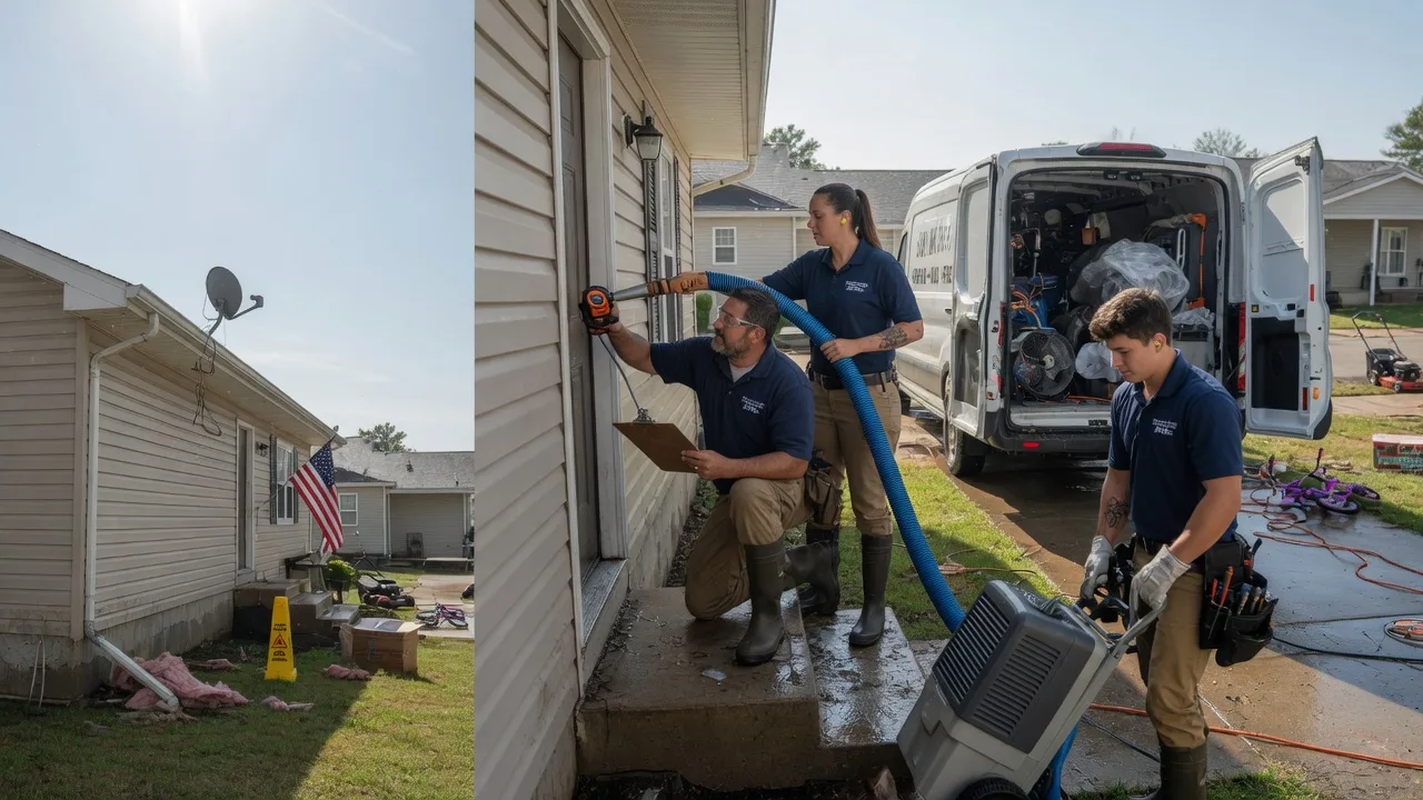Ceiling Water Damage Restoration in Dexter City, OH near me